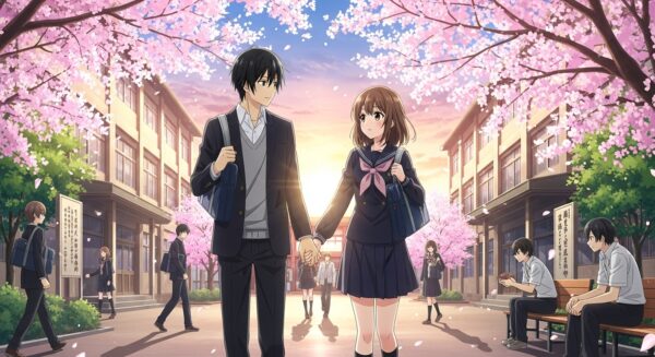 anime de romance na escola