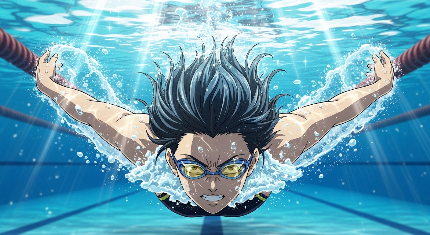 melhores animes de natação