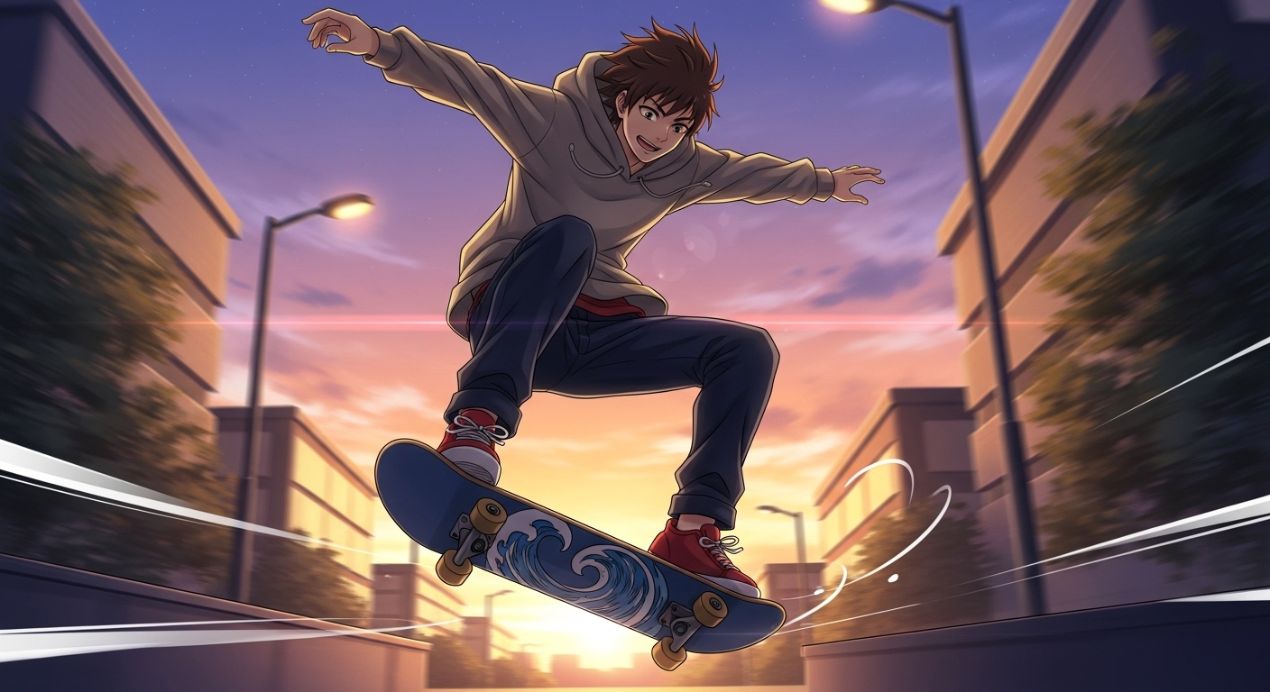 melhores animes de skate