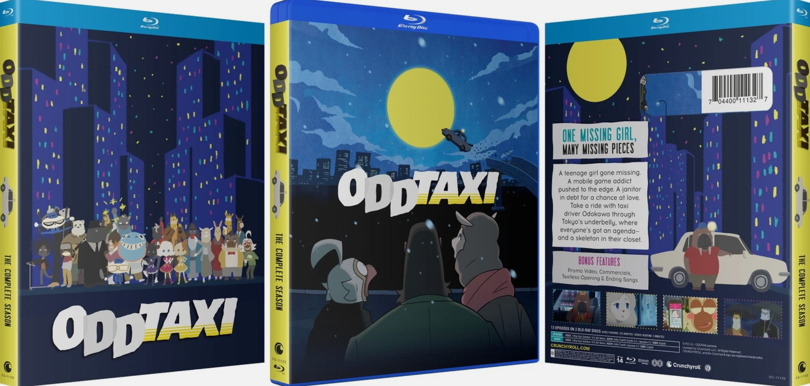 Série de anime Odd Taxi ganha versão em Blu-ray por Crunchyroll