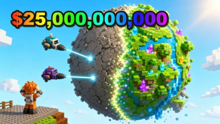 Códigos de desafios e recompensas em Mine a Planet no Roblox