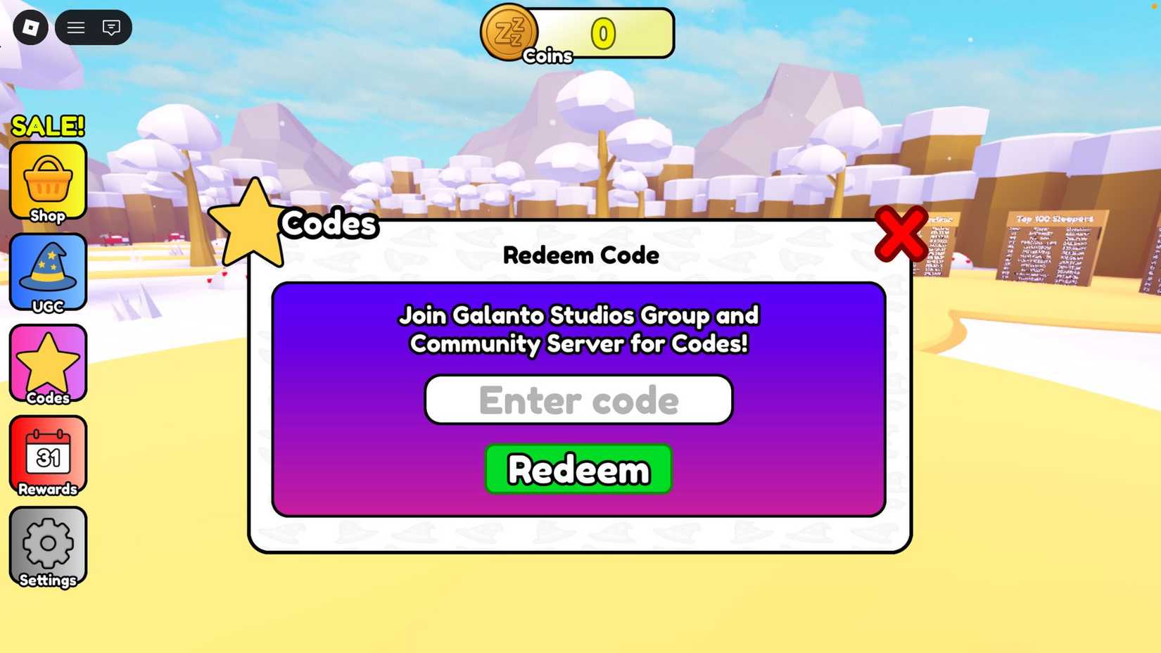Novos códigos de Sleep For UGC oferecem coins grátis em Roblox