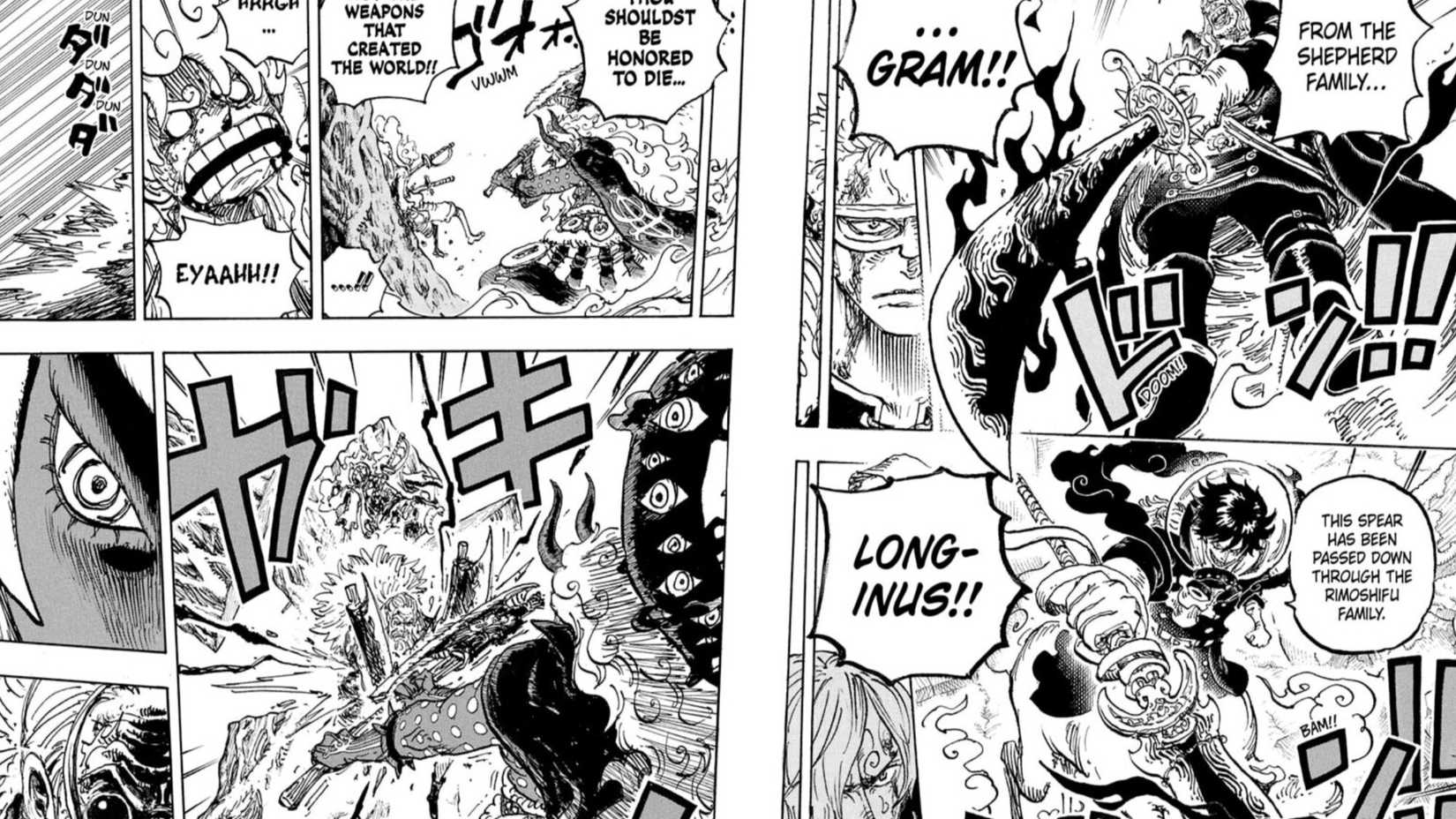 One Piece revela batalha inédita entre Gaban e Imu com forte presença de Haki