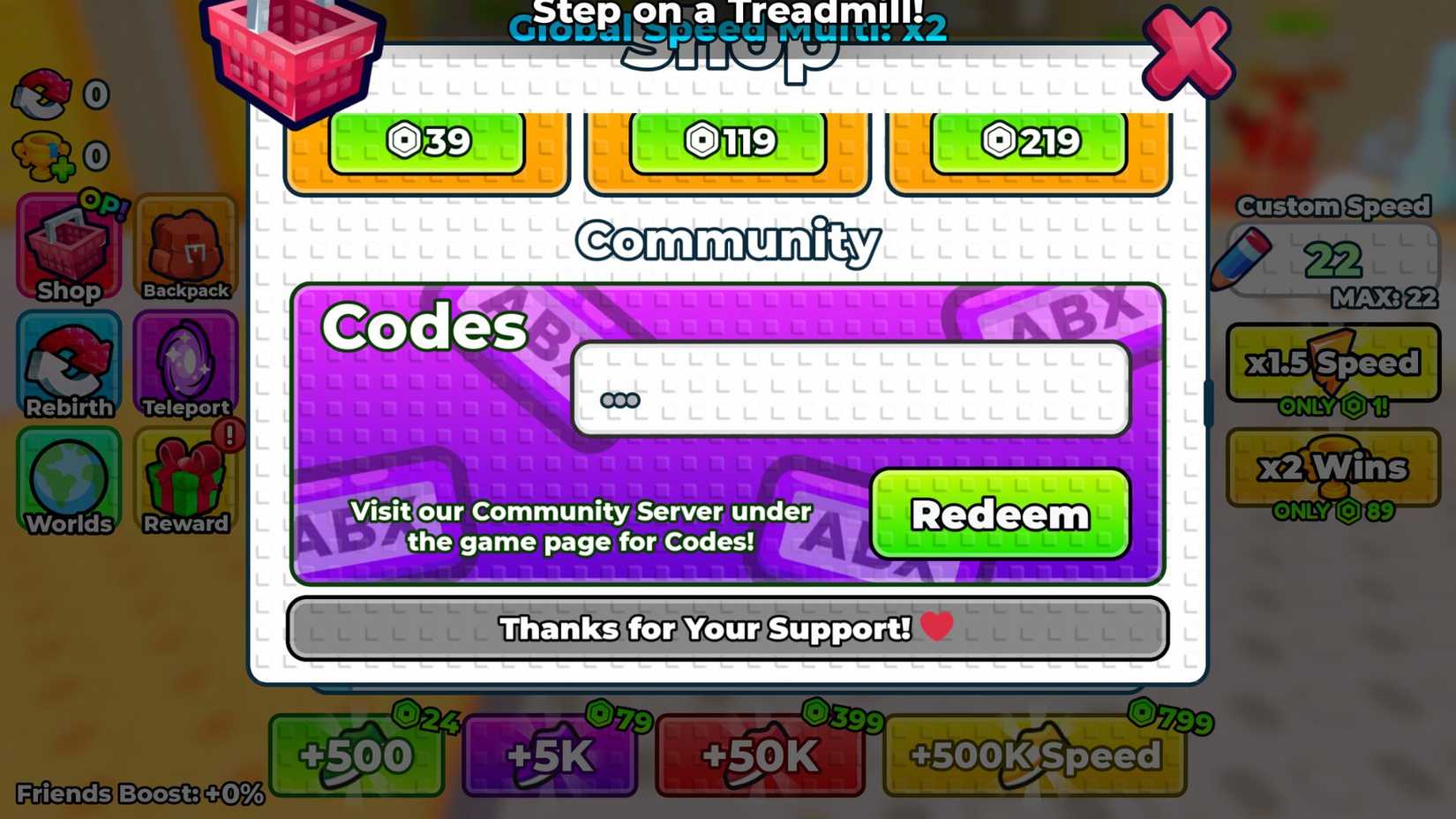 Códigos gratuitos em Roblox aumentam sua velocidade e ajudam na progressão em +1 Speed Monkey Escape