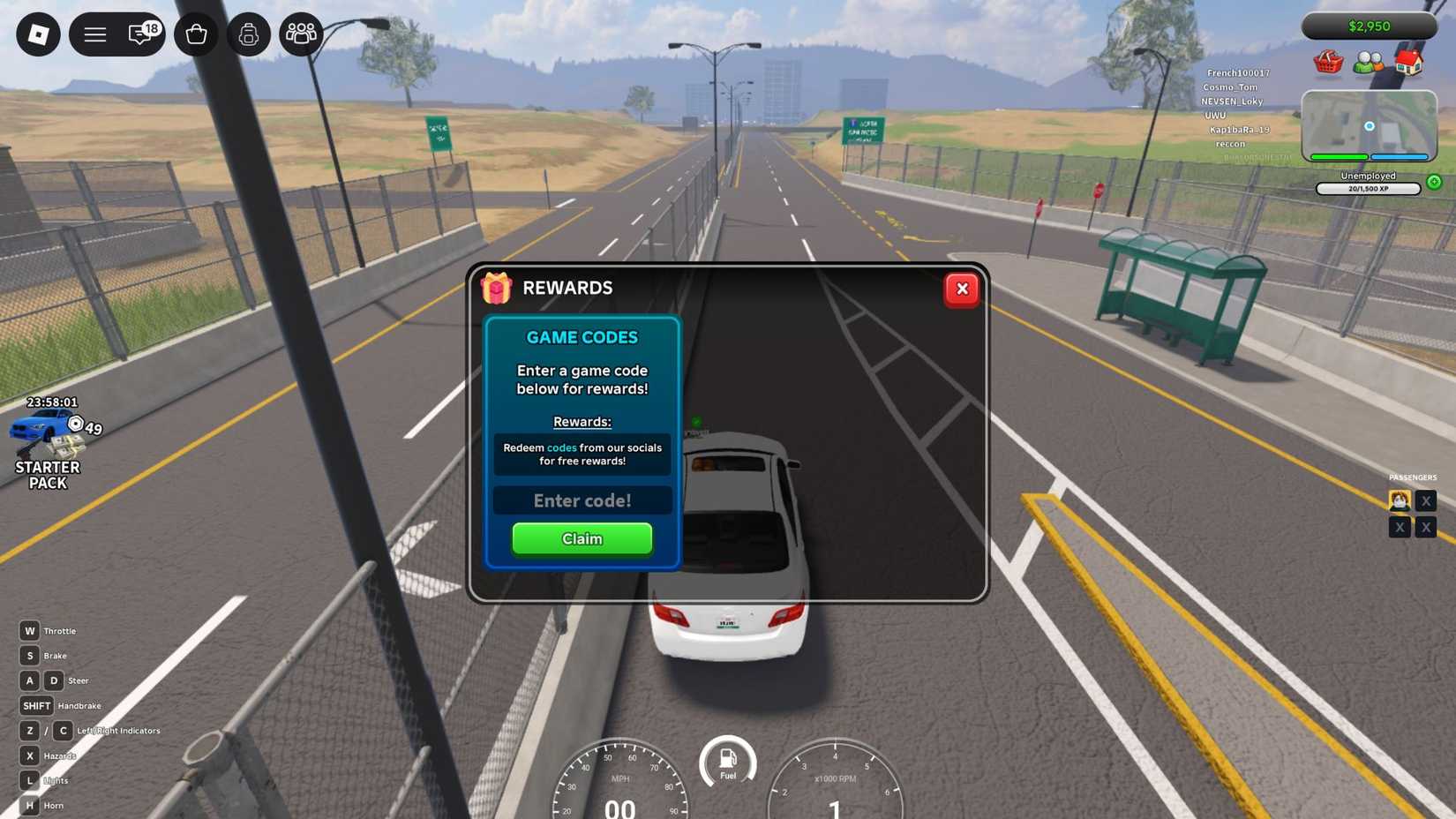 Códigos de Recompensa para San Diego Border Roleplay em Setembro de 2026