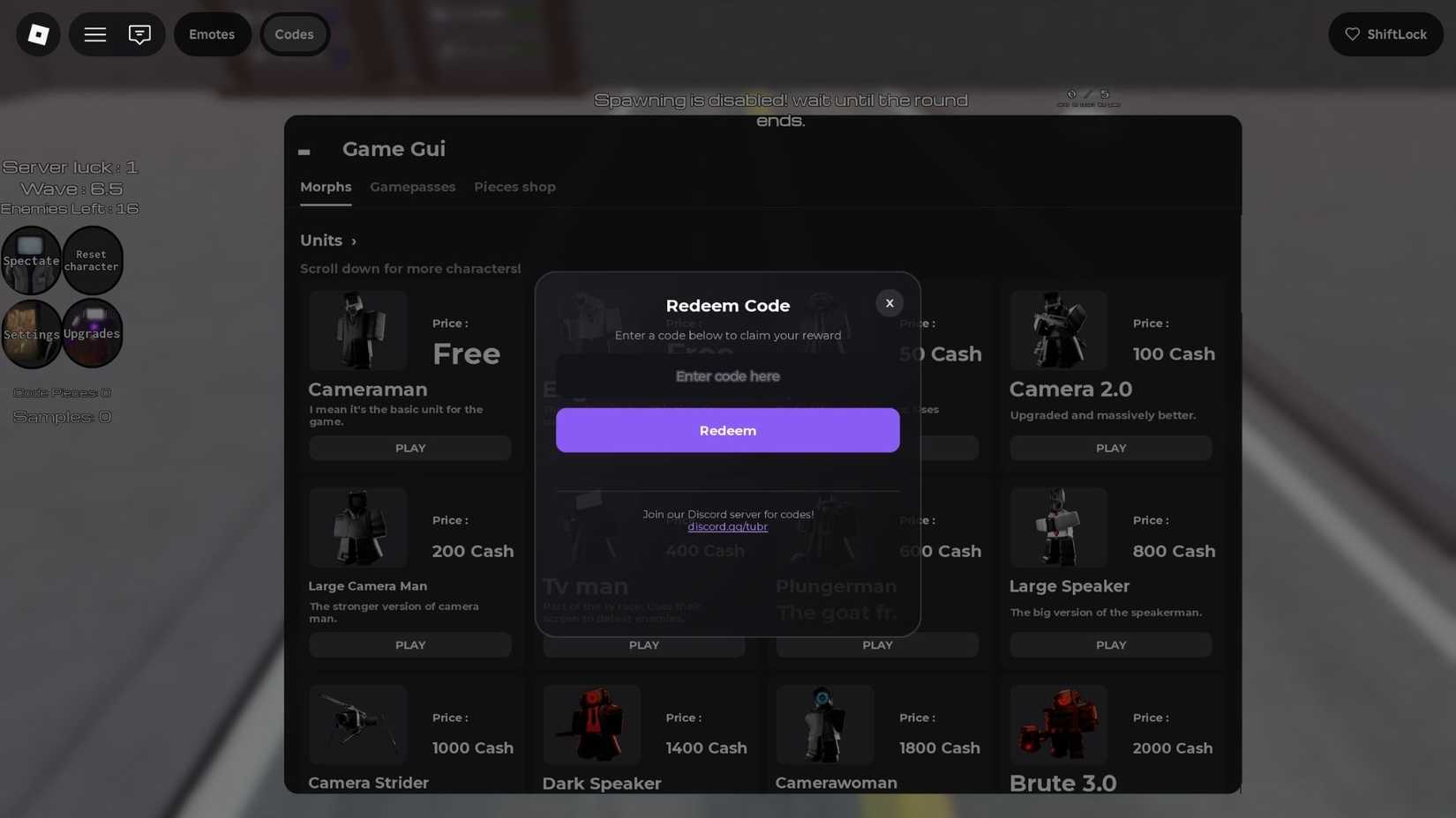 Códigos de Descontas e Recompensas em Titans Ultra Boss Rush para Roblox