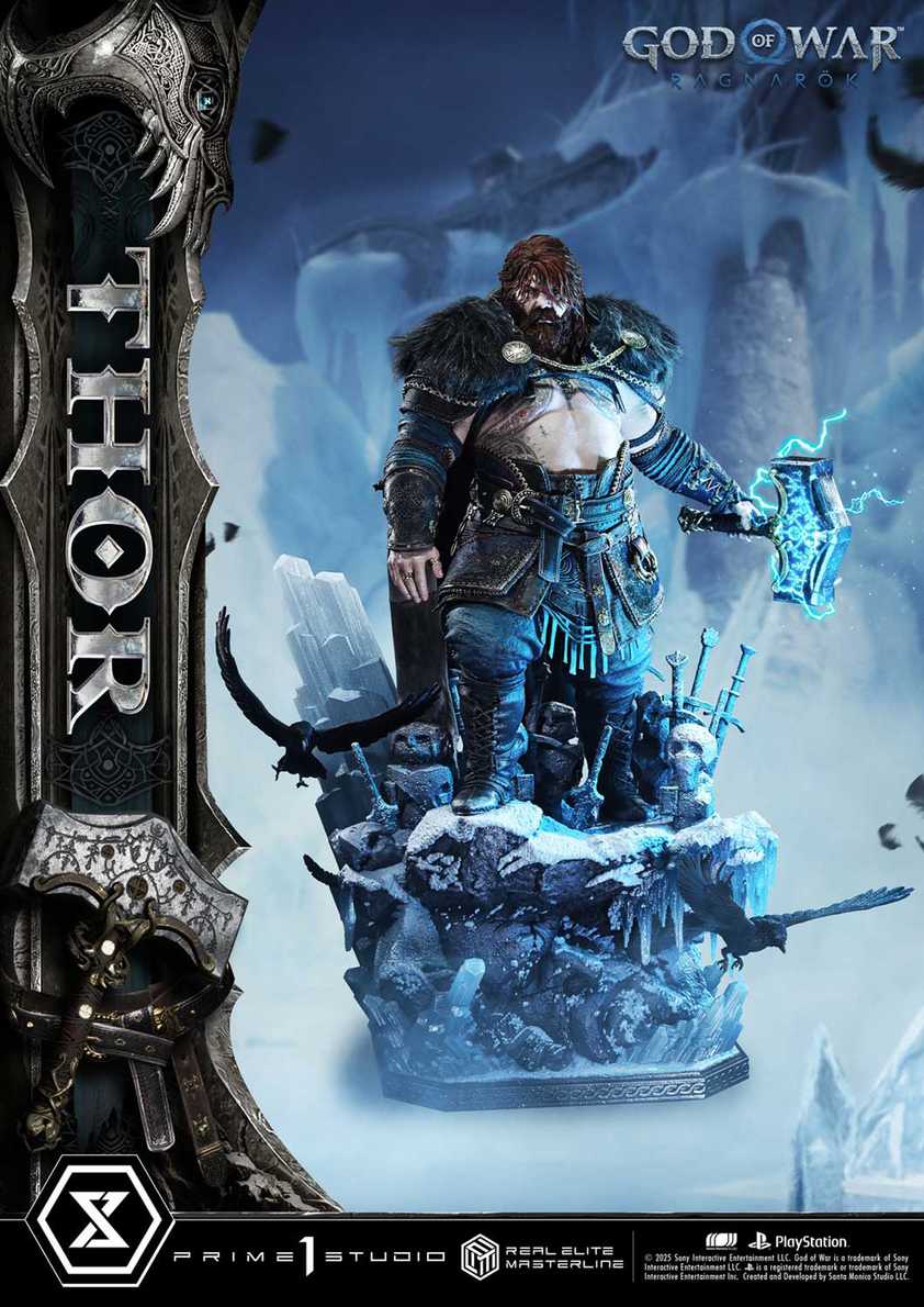 Estátua de Thor de God of War Ragnarok é lançada por R$8.000 e chama atenção dos fãs de games e colecionadores